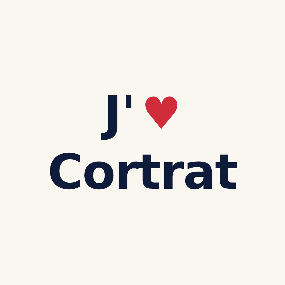 Tasse personnalisée Cortrat — design J'aime Cortrat
