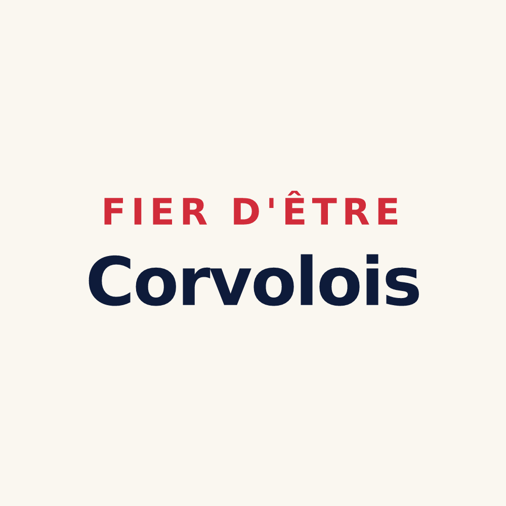 Tasse « Fier d'être Corvolois » — design pour Corvol-l'Orgueilleux