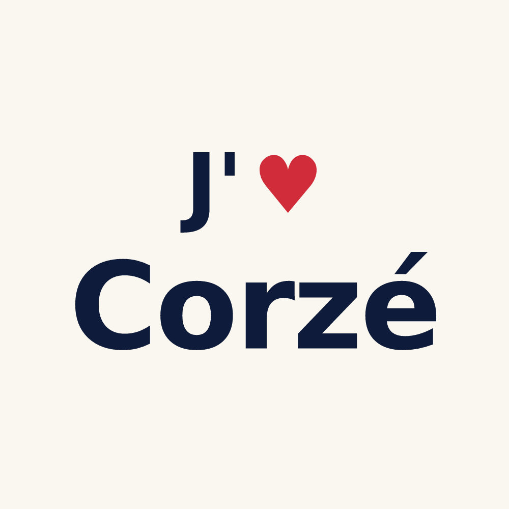 Tasse personnalisée Corzé — design J'aime Corzé