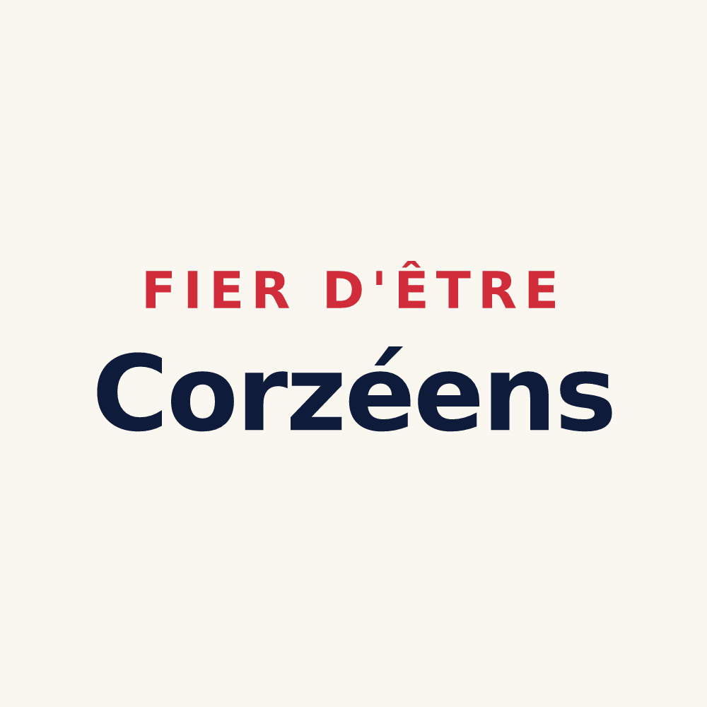 Tasse « Fier d'être Corzéens » — design pour Corzé