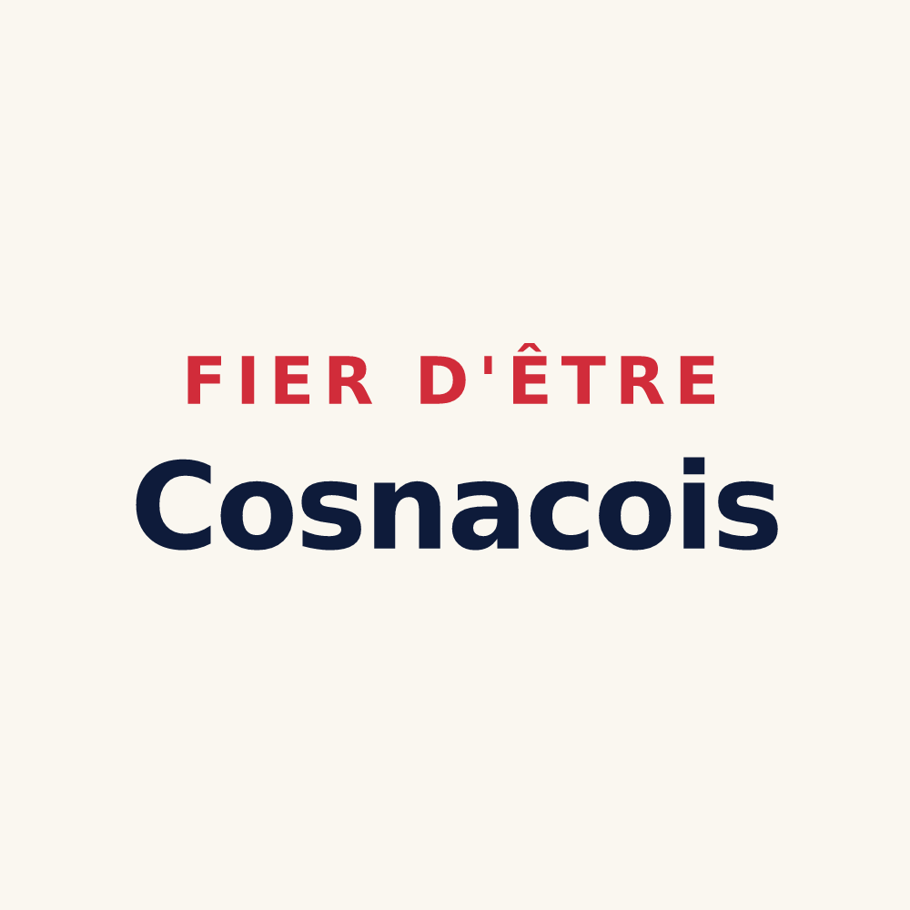Tasse « Fier d'être Cosnacois » — design pour Cosnac
