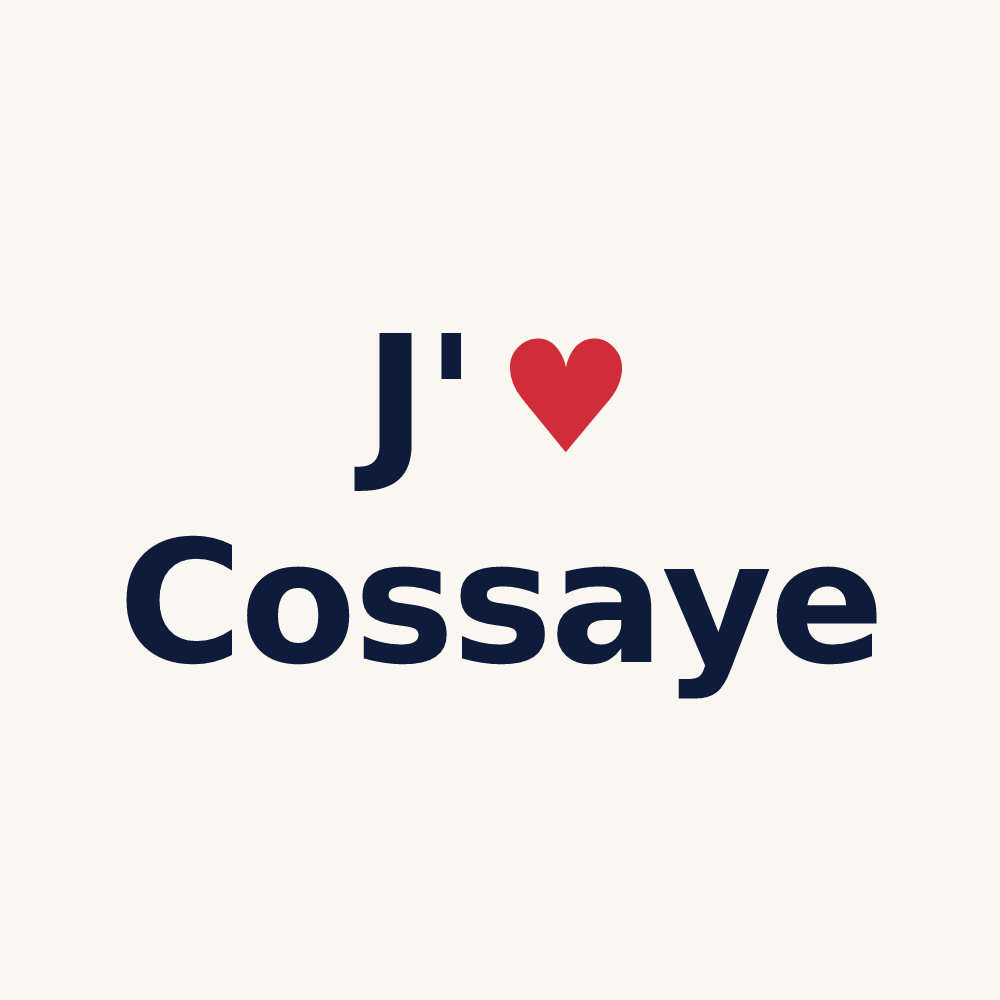 Tasse personnalisée Cossaye — design J'aime Cossaye
