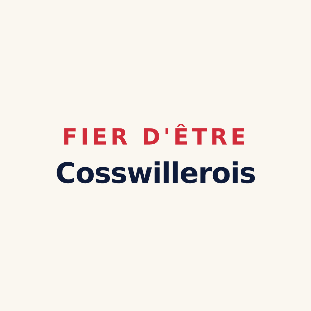Tasse « Fier d'être Cosswillerois » — design pour Cosswiller
