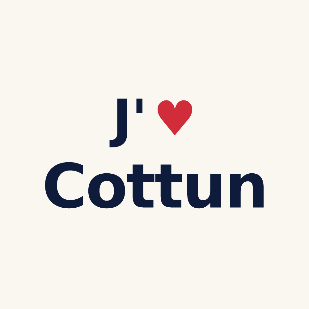 Tasse personnalisée Cottun — design J'aime Cottun