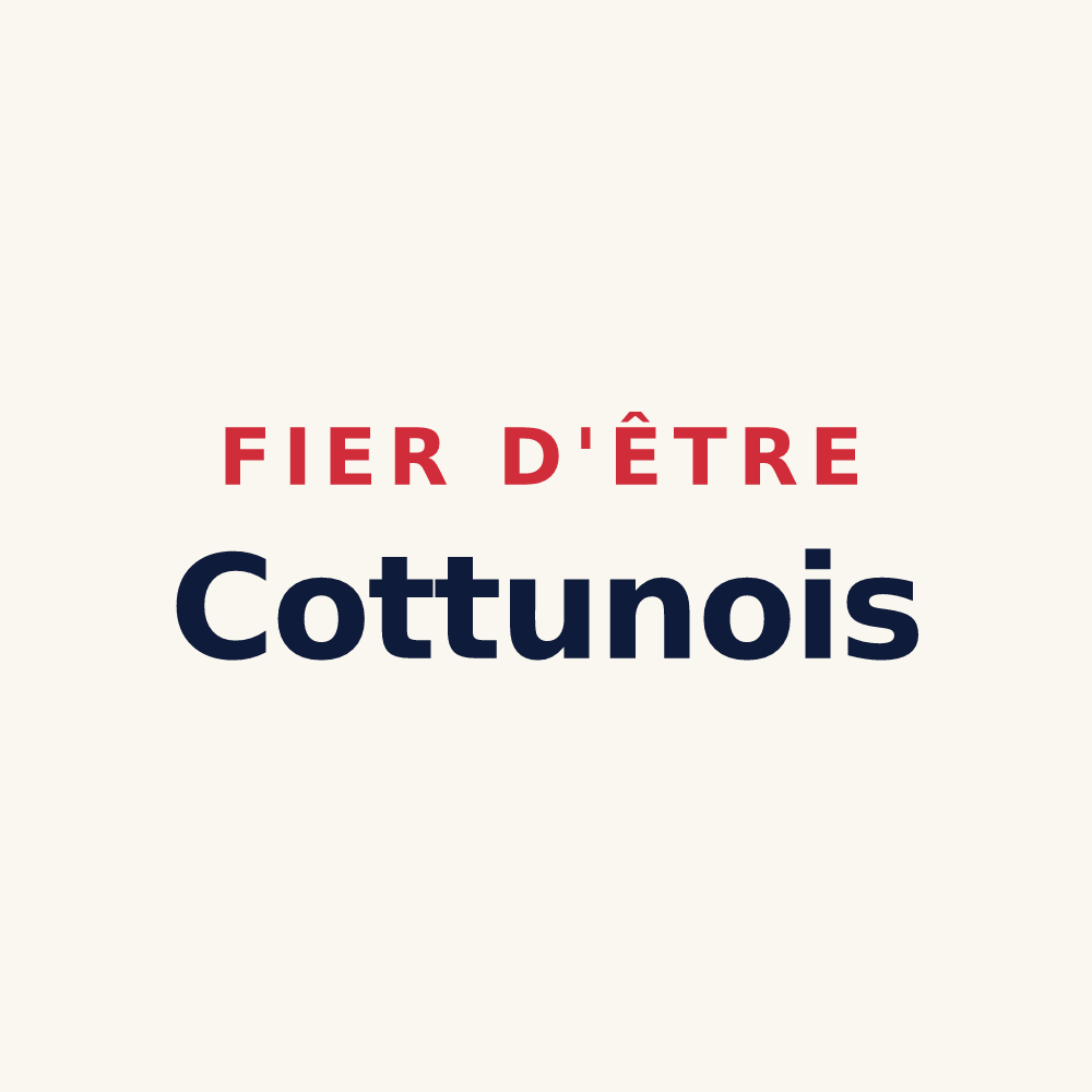 Tasse « Fier d'être Cottunois » — design pour Cottun