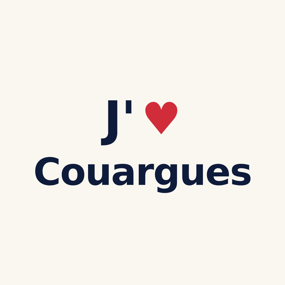 Tasse personnalisée Couargues — design J'aime Couargues