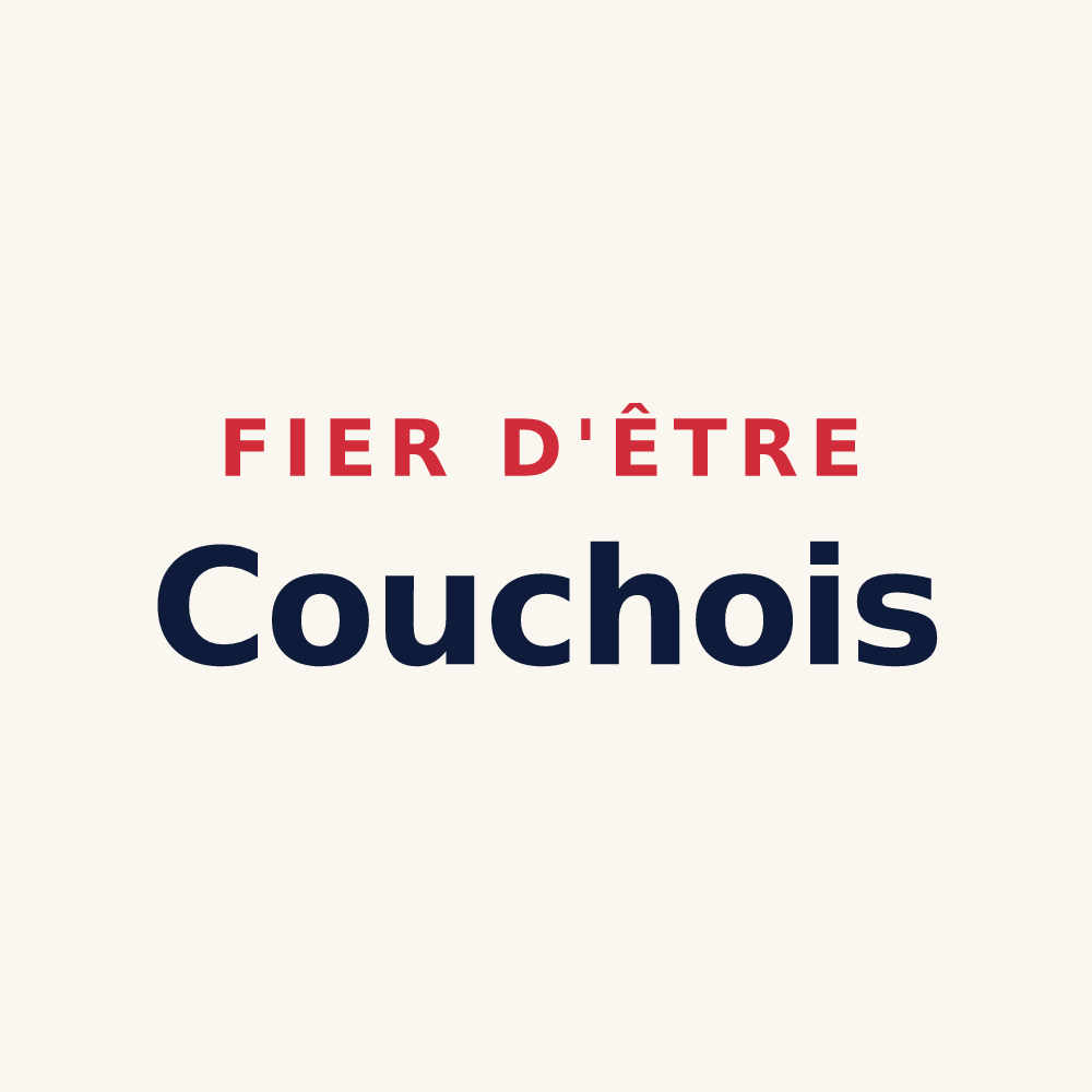 Tasse « Fier d'être Couchois » — design pour Couches