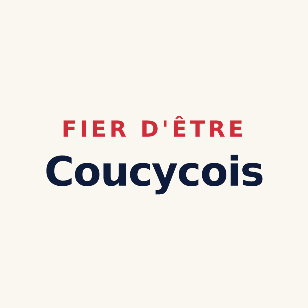 Tasse « Fier d'être Coucycois » — design pour Coucy-lès-Eppes