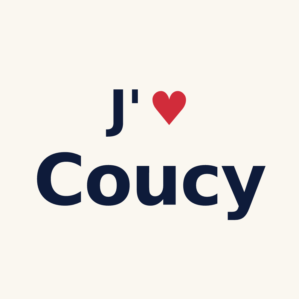 Tasse personnalisée Coucy — design J'aime Coucy