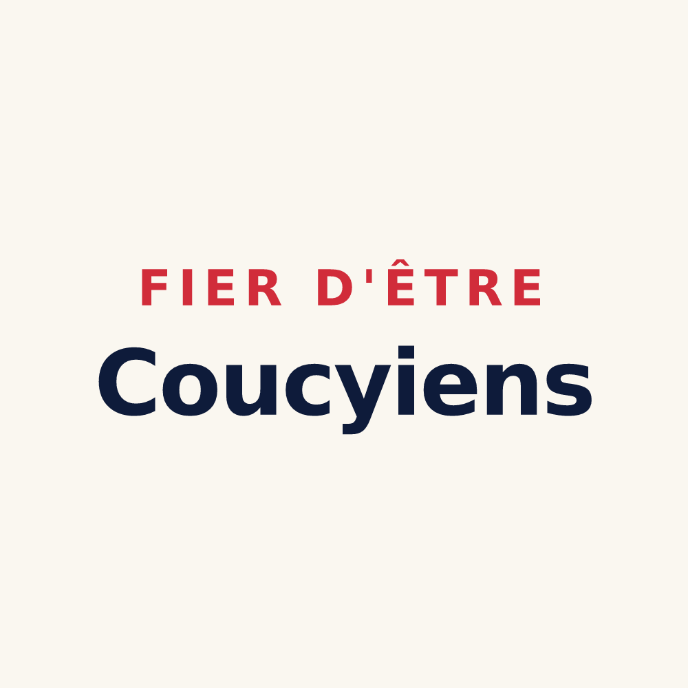 Tasse « Fier d'être Coucyiens » — design pour Coucy