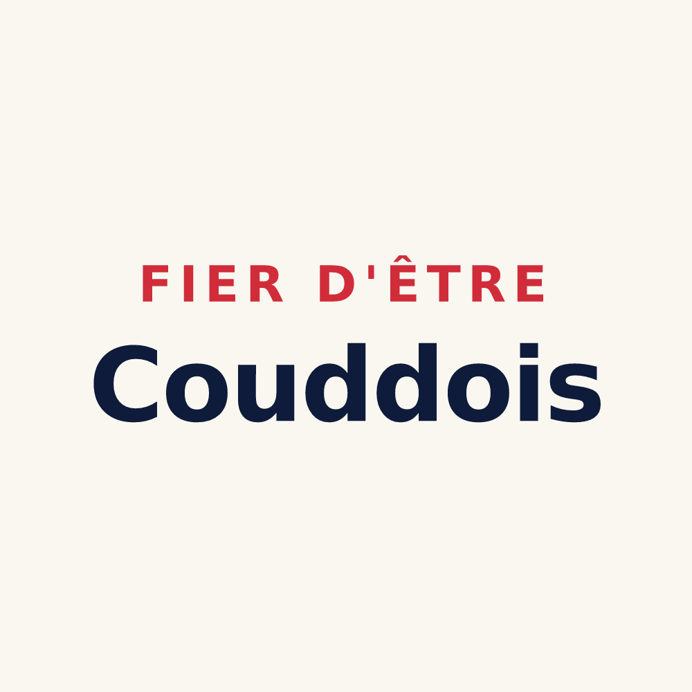Tasse « Fier d'être Couddois » — design pour Couddes