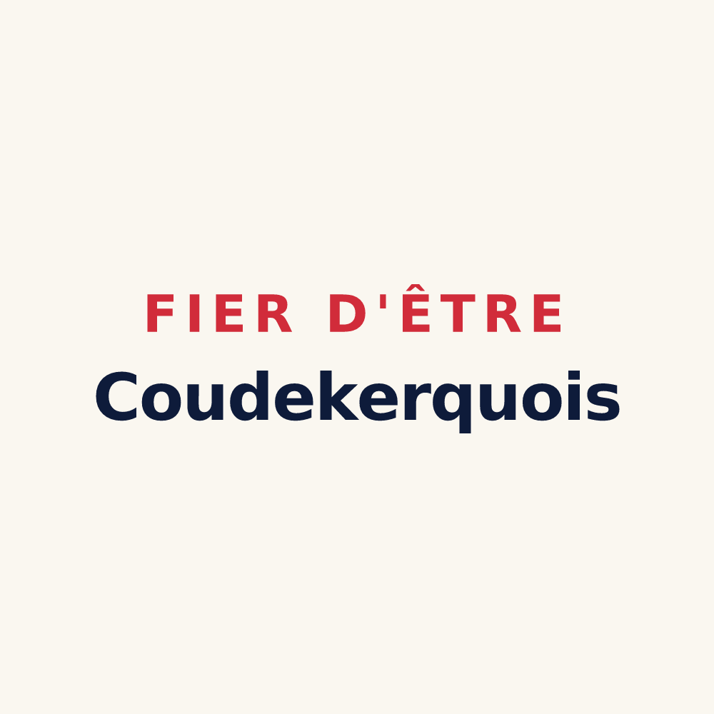 Tasse « Fier d'être Coudekerquois » — design pour Coudekerque-Branche