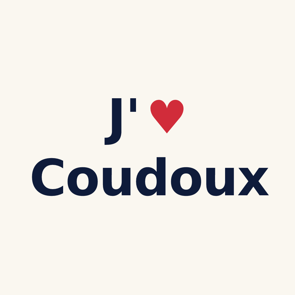 Tasse personnalisée Coudoux — design J'aime Coudoux