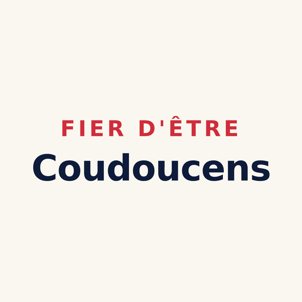 Tasse « Fier d'être Coudoucens » — design pour Coudoux