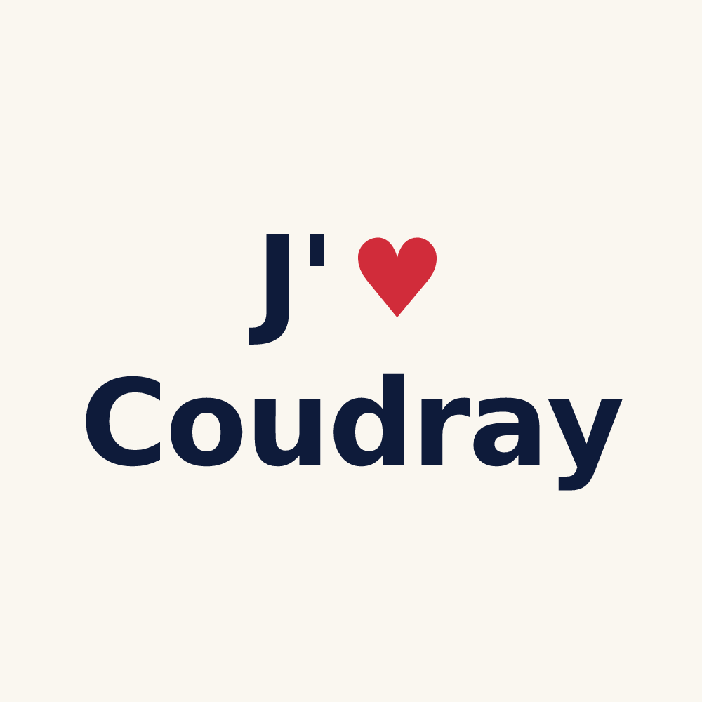 Tasse personnalisée Coudray — design J'aime Coudray