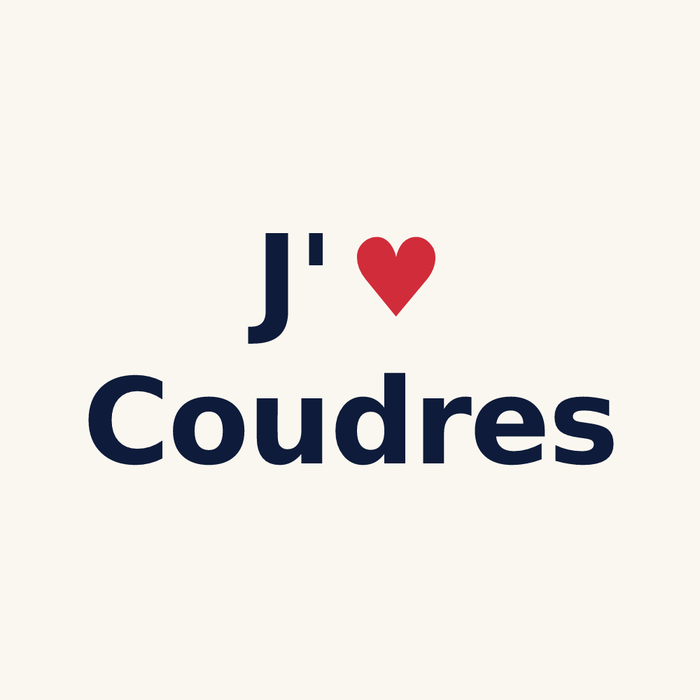 Tasse personnalisée Coudres — design J'aime Coudres
