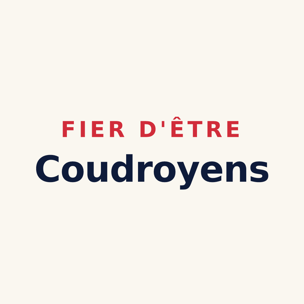 Tasse « Fier d'être Coudroyens » — design pour Coudroy