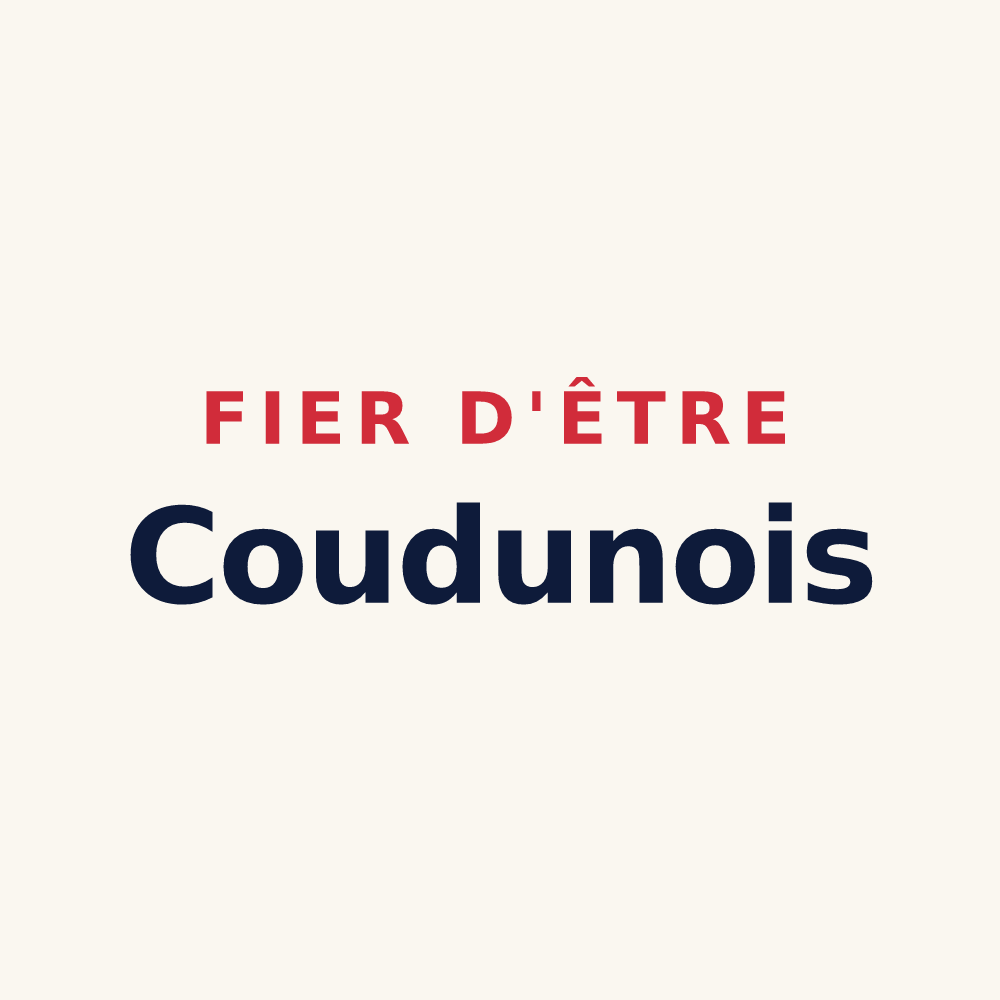Tasse « Fier d'être Coudunois » — design pour Coudun