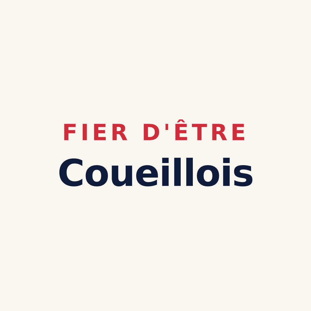 Tasse « Fier d'être Coueillois » — design pour Coueilles