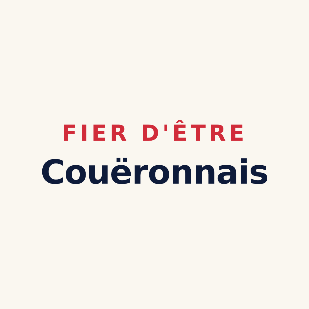 Tasse « Fier d'être Couëronnais » — design pour Couëron