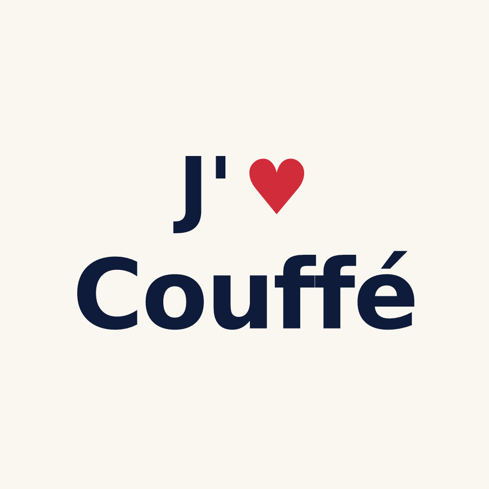 Tasse personnalisée Couffé — design J'aime Couffé