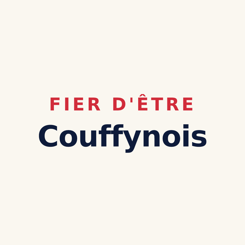 Tasse « Fier d'être Couffynois » — design pour Couffy-sur-Sarsonne