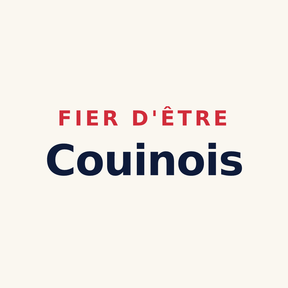 Tasse « Fier d'être Couinois » — design pour Couin