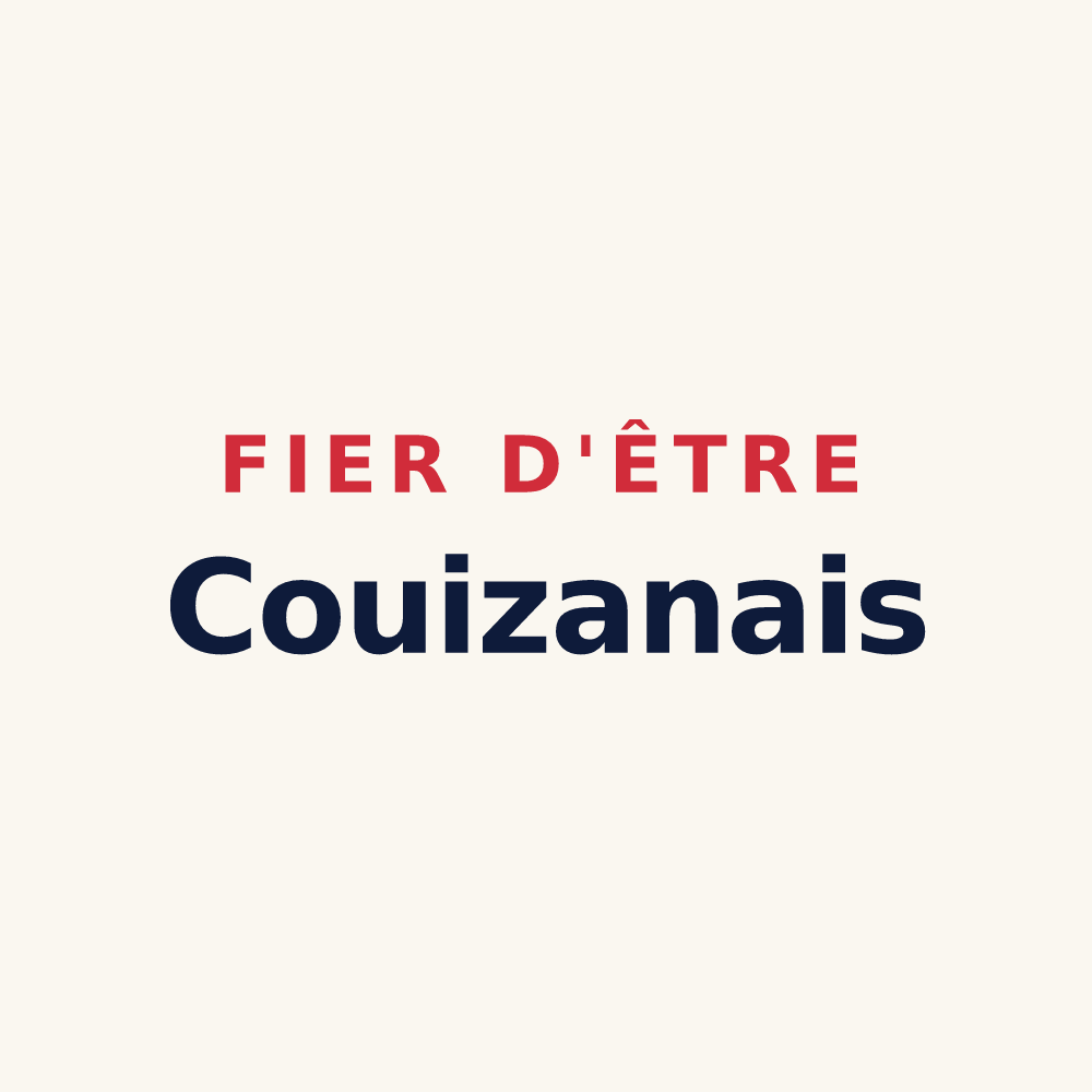 Tasse « Fier d'être Couizanais » — design pour Couiza