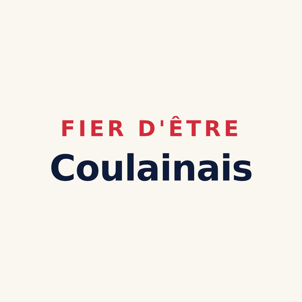 Tasse « Fier d'être Coulainais » — design pour Coulaines