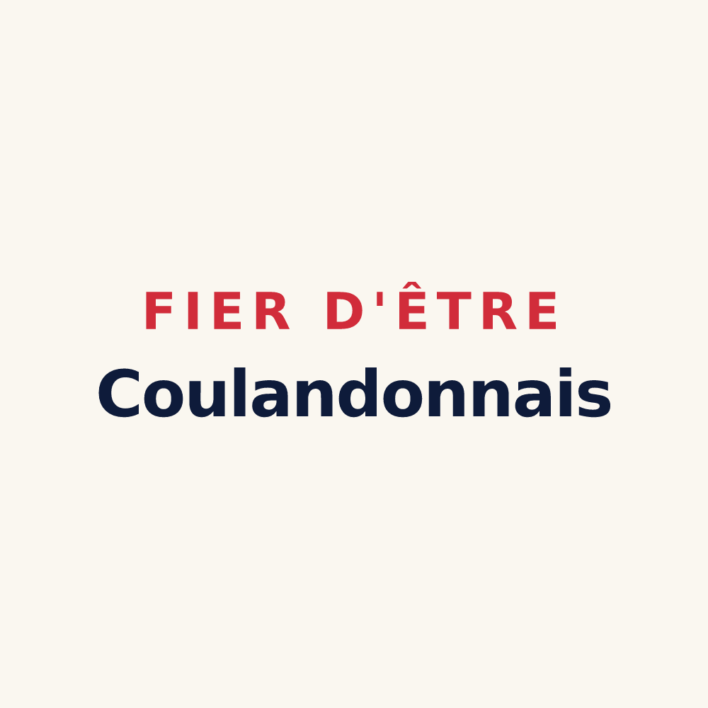 Tasse « Fier d'être Coulandonnais » — design pour Coulandon
