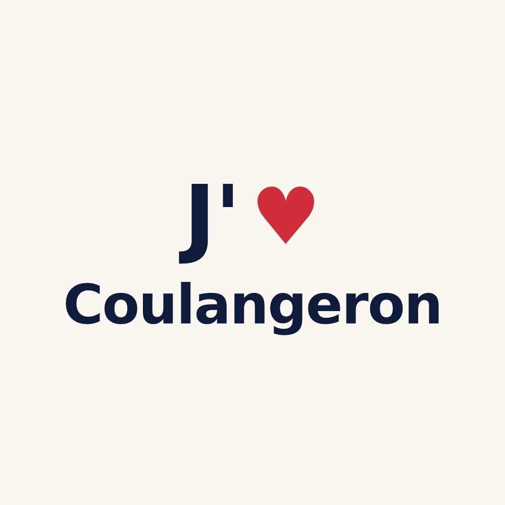 Tasse personnalisée Coulangeron — design J'aime Coulangeron