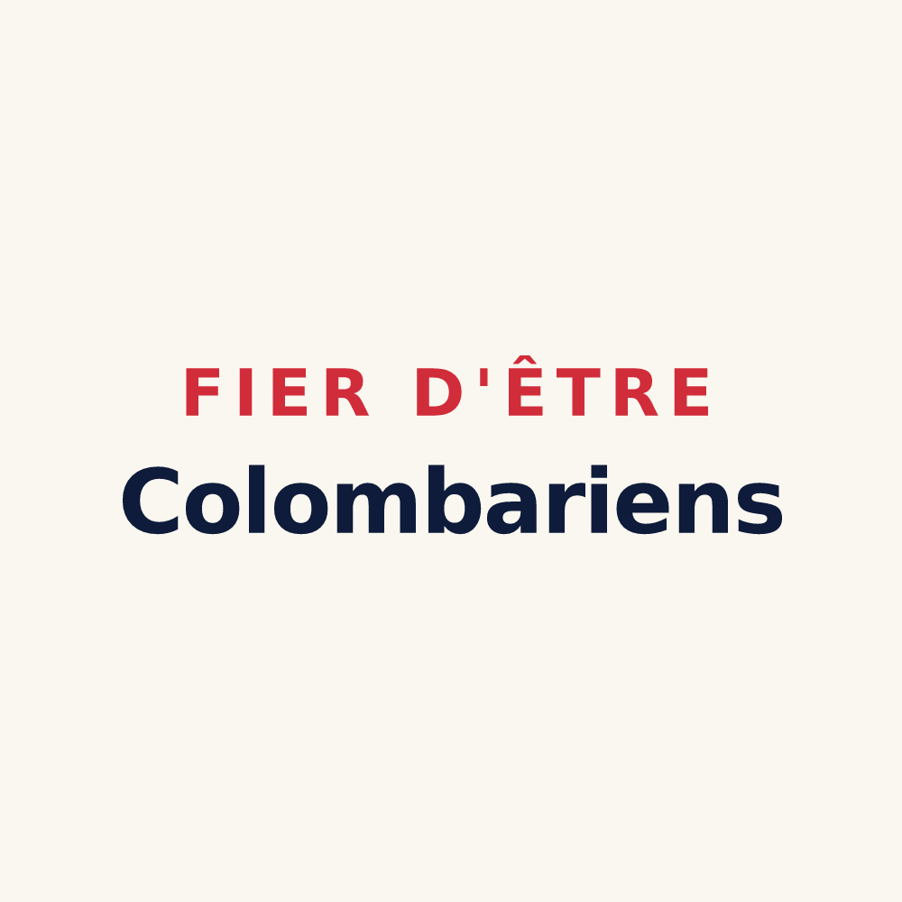 Tasse « Fier d'être Colombariens » — design pour Coulmer
