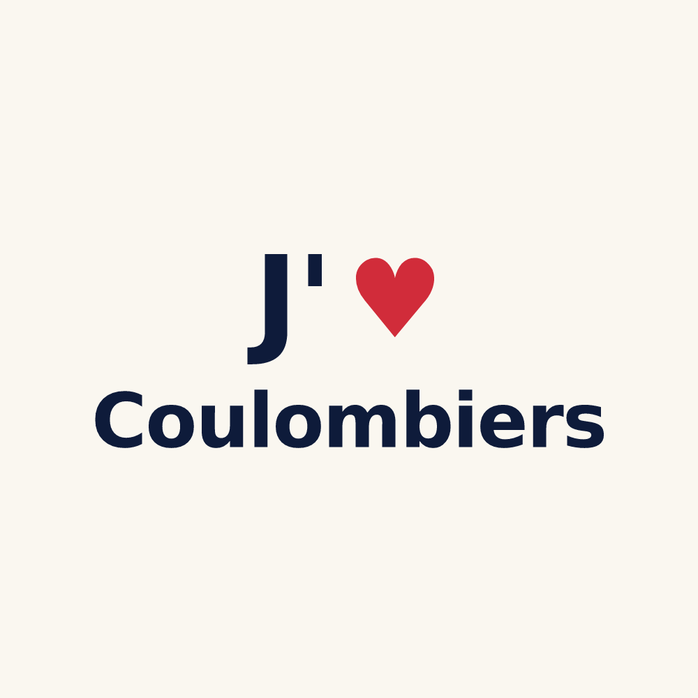 Tasse personnalisée Coulombiers — design J'aime Coulombiers