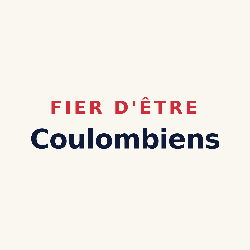 Tasse « Fier d'être Coulombiens » — design pour Coulomby