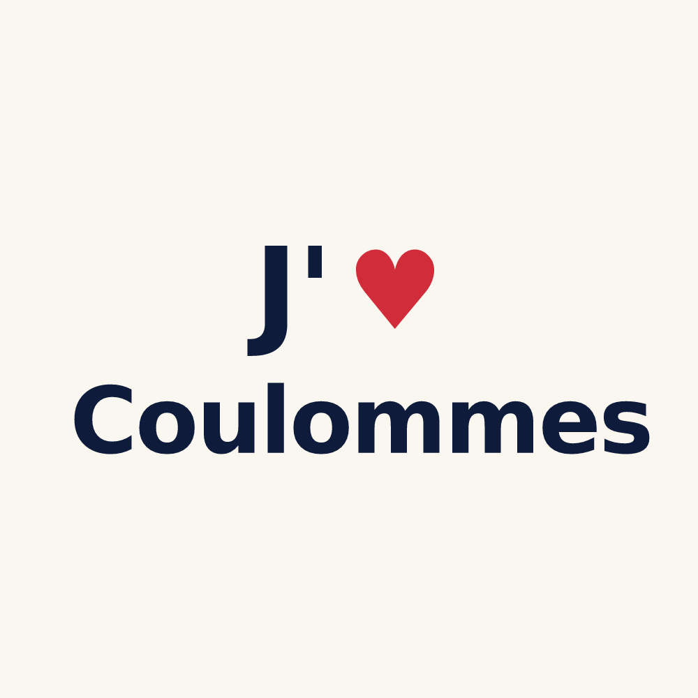 Tasse personnalisée Coulommes — design « J'aime Coulommes » imprimé sur la tasse