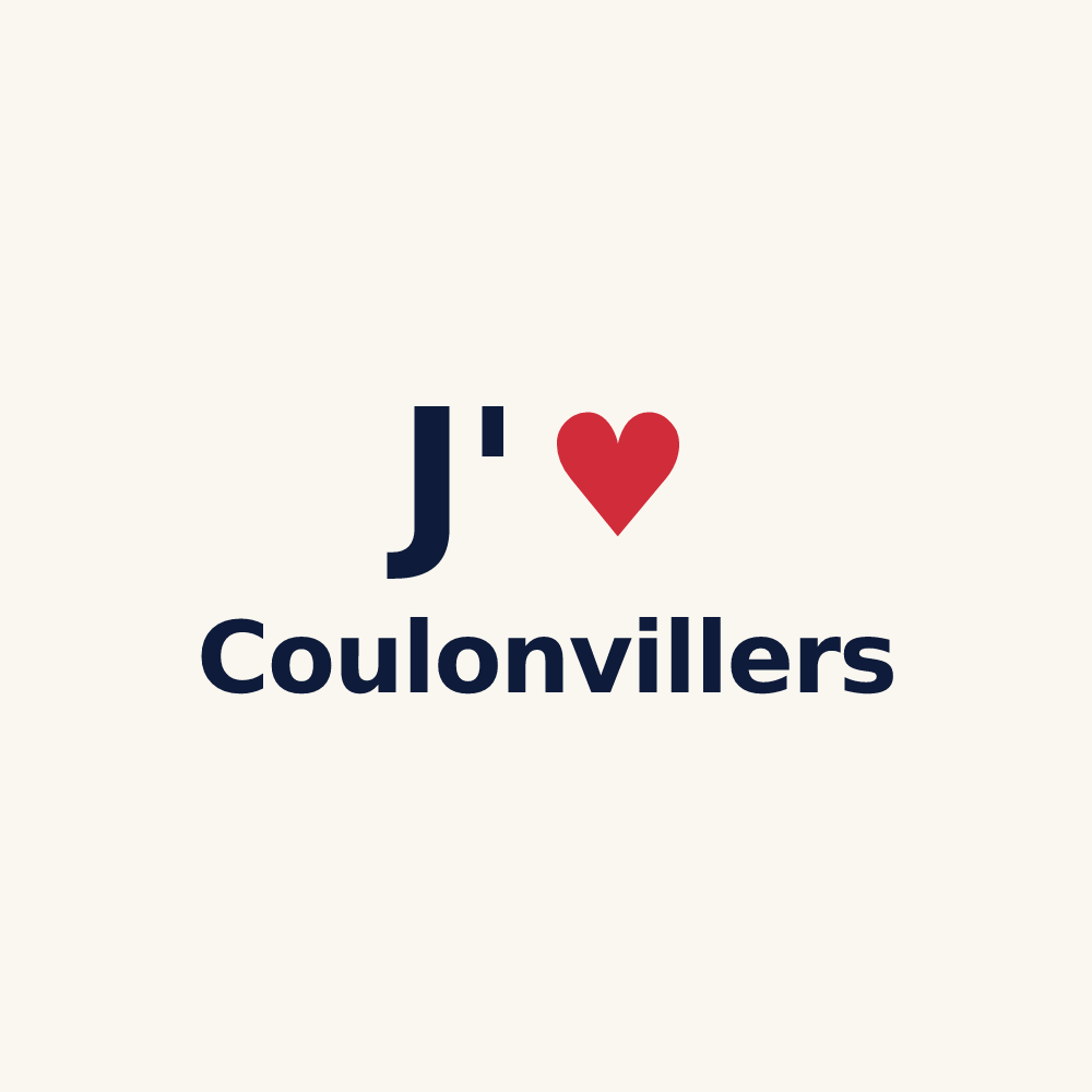 Tasse personnalisée Coulonvillers — design J'aime Coulonvillers
