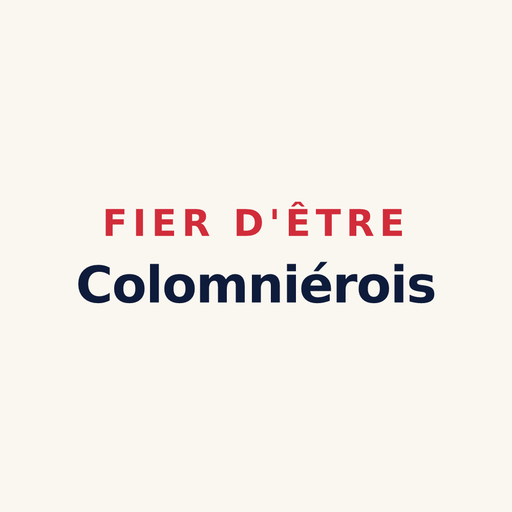 Tasse « Fier d'être Colomniérois » — design pour Coulounieix-Chamiers