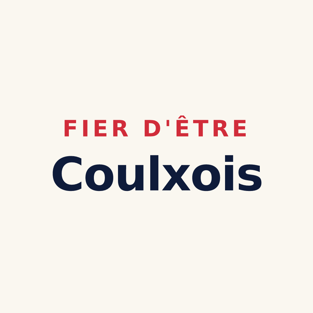 Tasse « Fier d'être Coulxois » — design pour Coulx