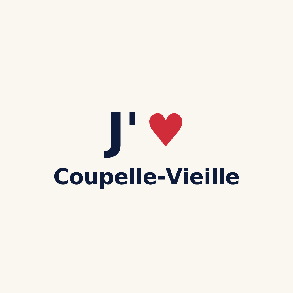 Tasse personnalisée Coupelle-Vieille — design J'aime Coupelle-Vieille