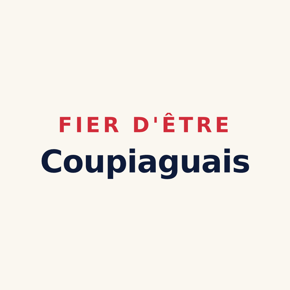 Tasse « Fier d'être Coupiaguais » — design pour Coupiac