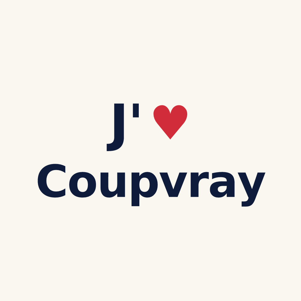 Tasse personnalisée Coupvray — design J'aime Coupvray