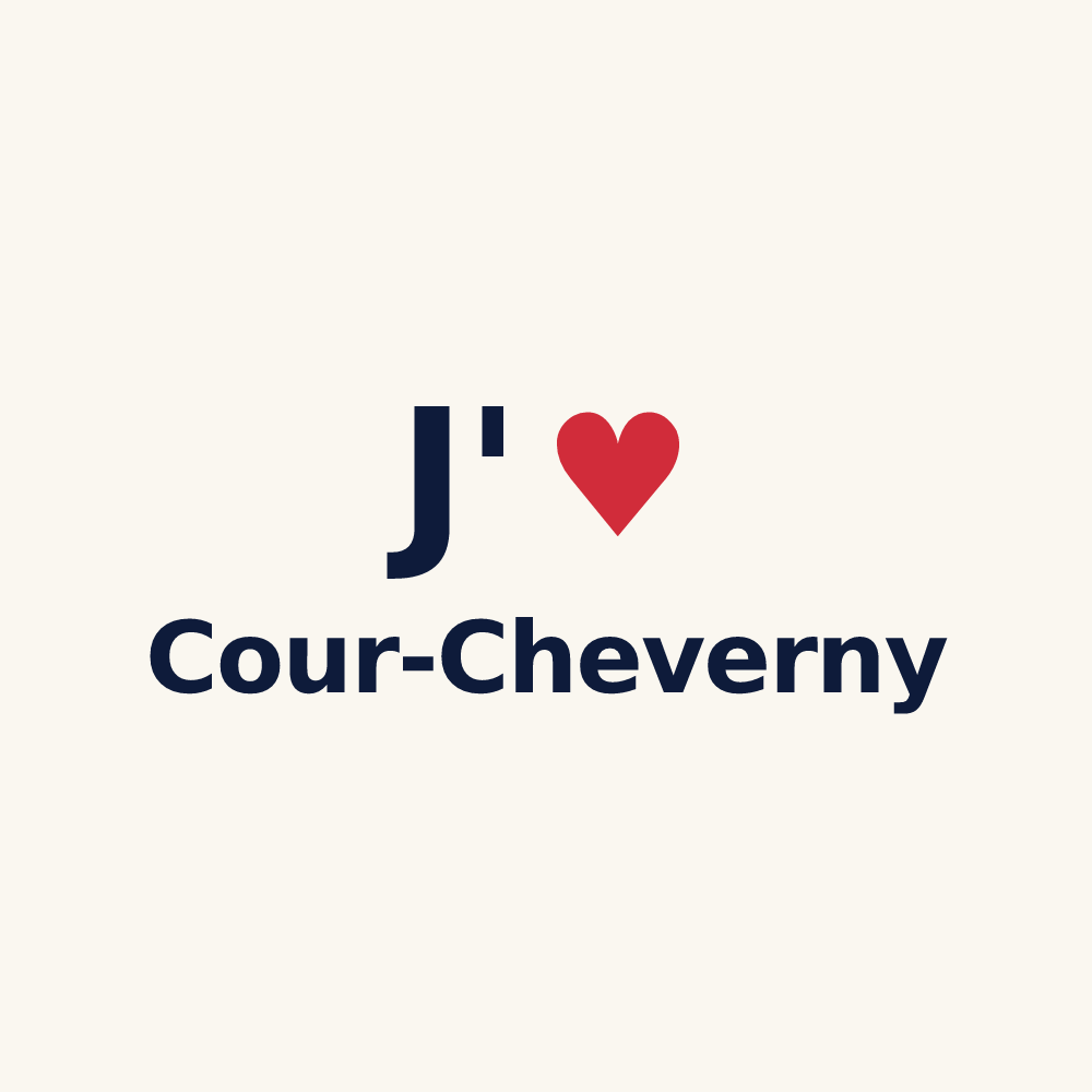 Tasse personnalisée Cour-Cheverny — design J'aime Cour-Cheverny