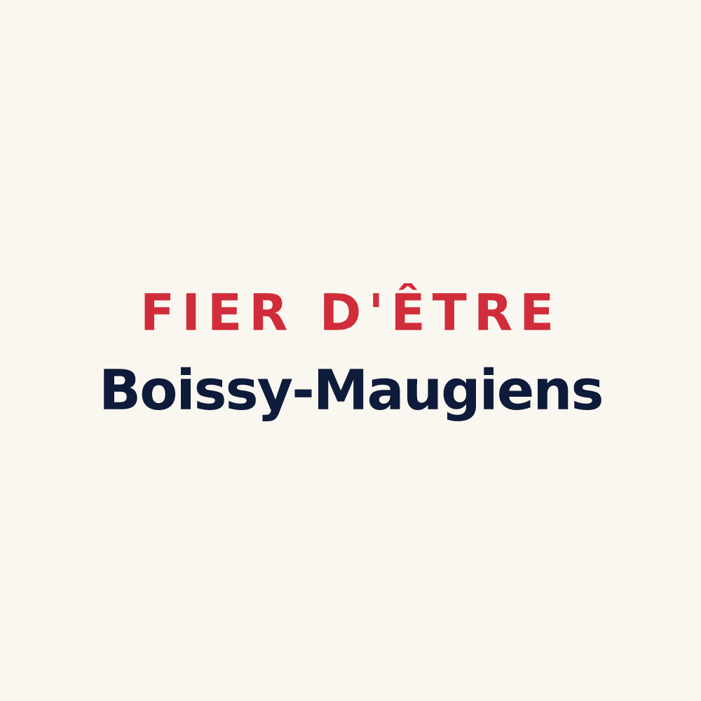 Tasse « Fier d'être Boissy-Maugiens » — design pour Cour-Maugis sur Huisne