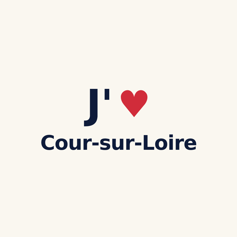 Tasse personnalisée Cour-sur-Loire — design J'aime Cour-sur-Loire