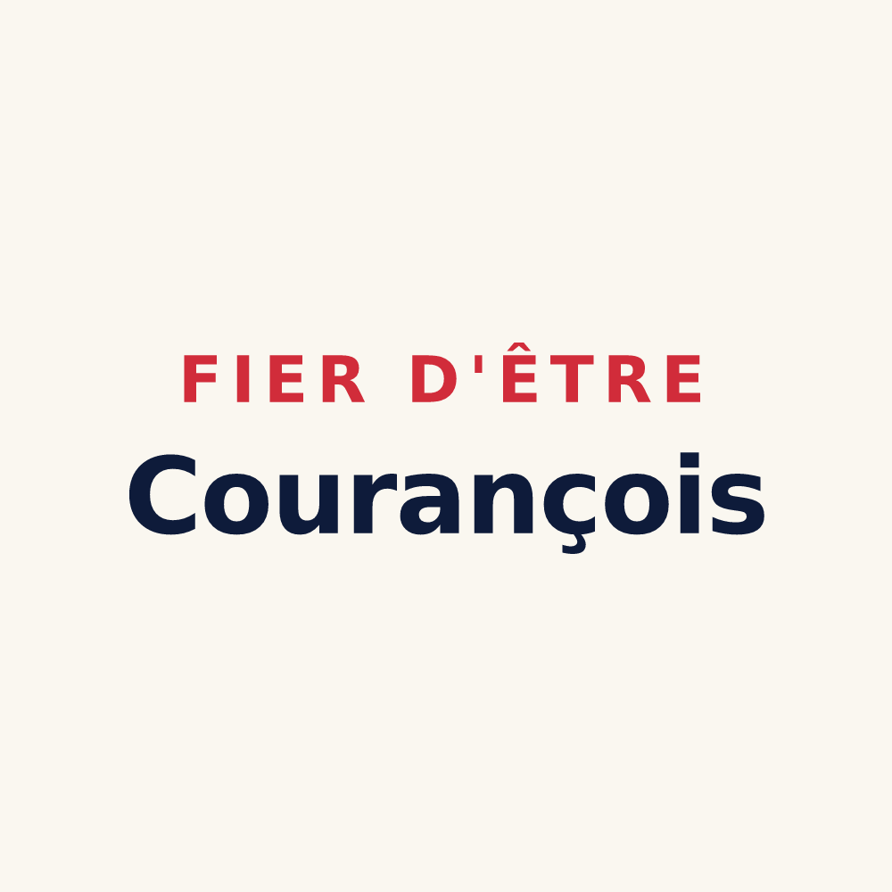 Tasse « Fier d'être Courançois » — design pour Courances