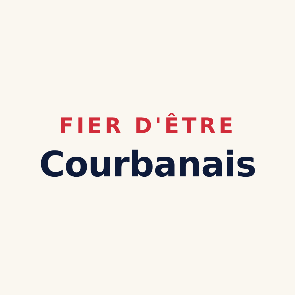 Tasse « Fier d'être Courbanais » — design pour Courban