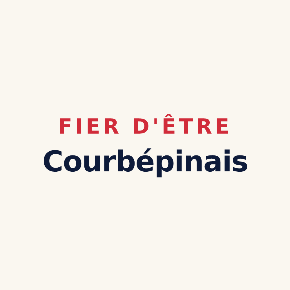 Tasse « Fier d'être Courbépinais » — design pour Courbépine