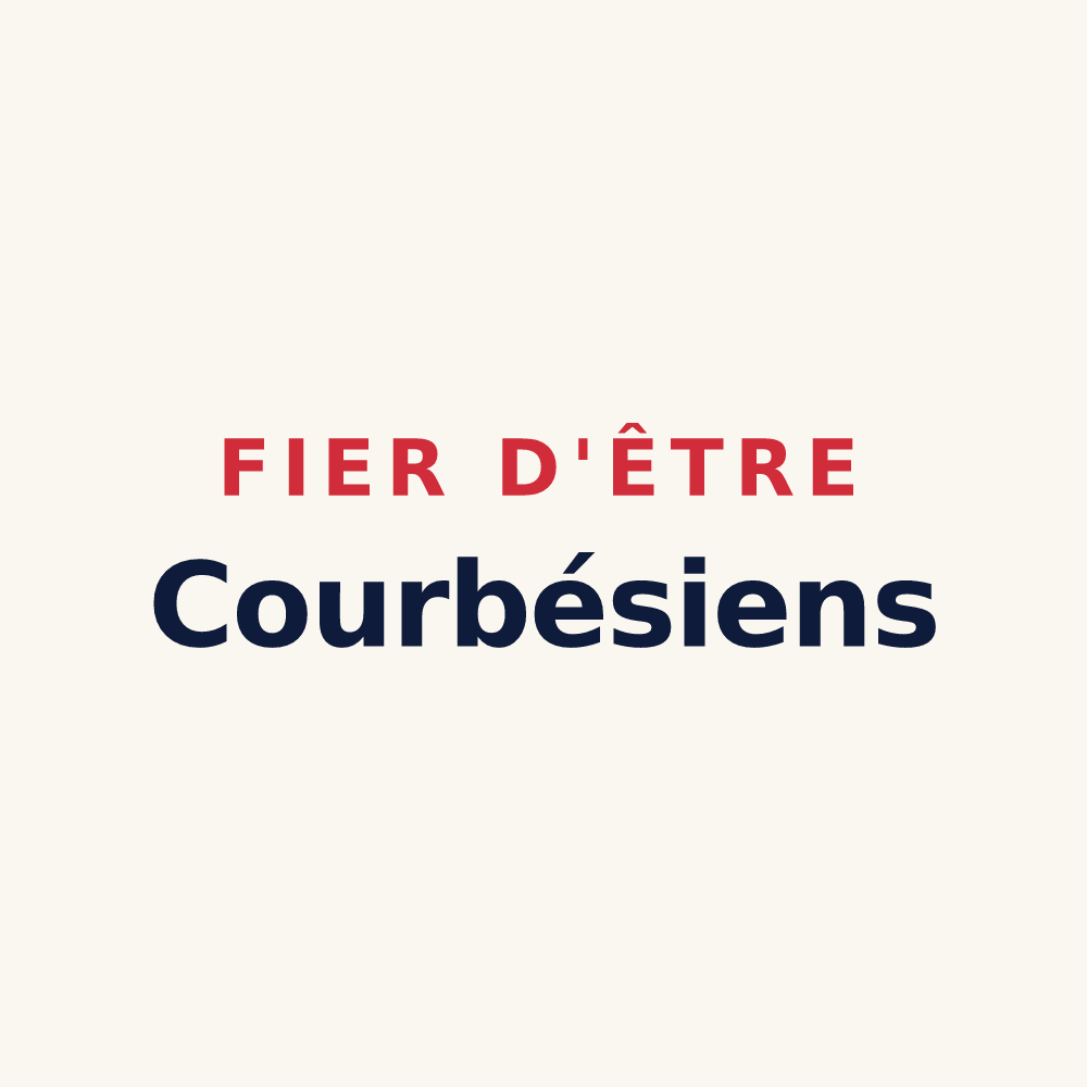 Tasse « Fier d'être Courbésiens » — design pour Courbes