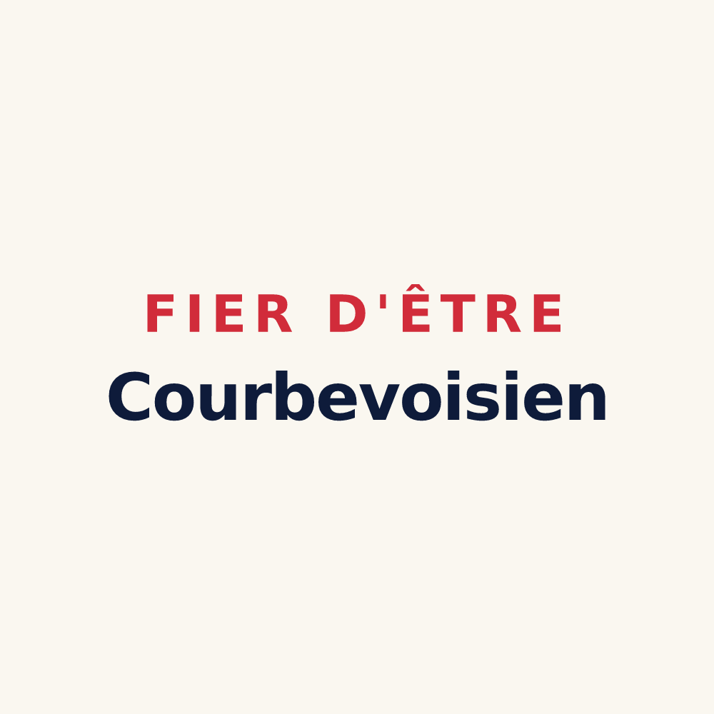Tasse « Fier d'être Courbevoisien » — design pour Courbevoie