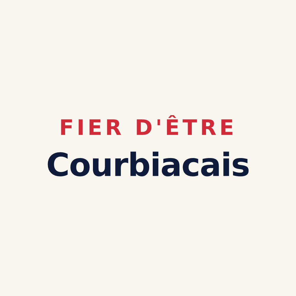 Tasse « Fier d'être Courbiacais » — design pour Courbiac